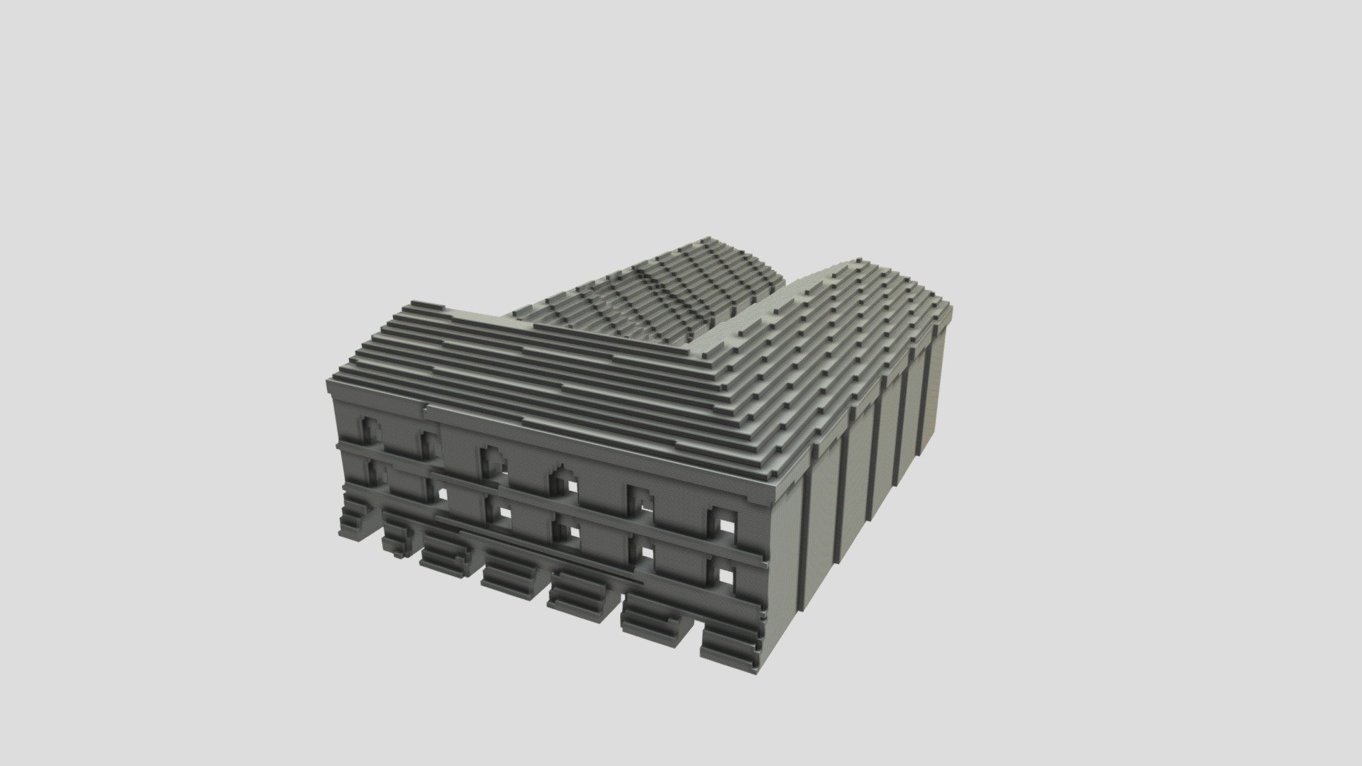 Low Poly model house braunau