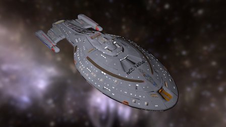 Voyager NCC 74656 3D Model