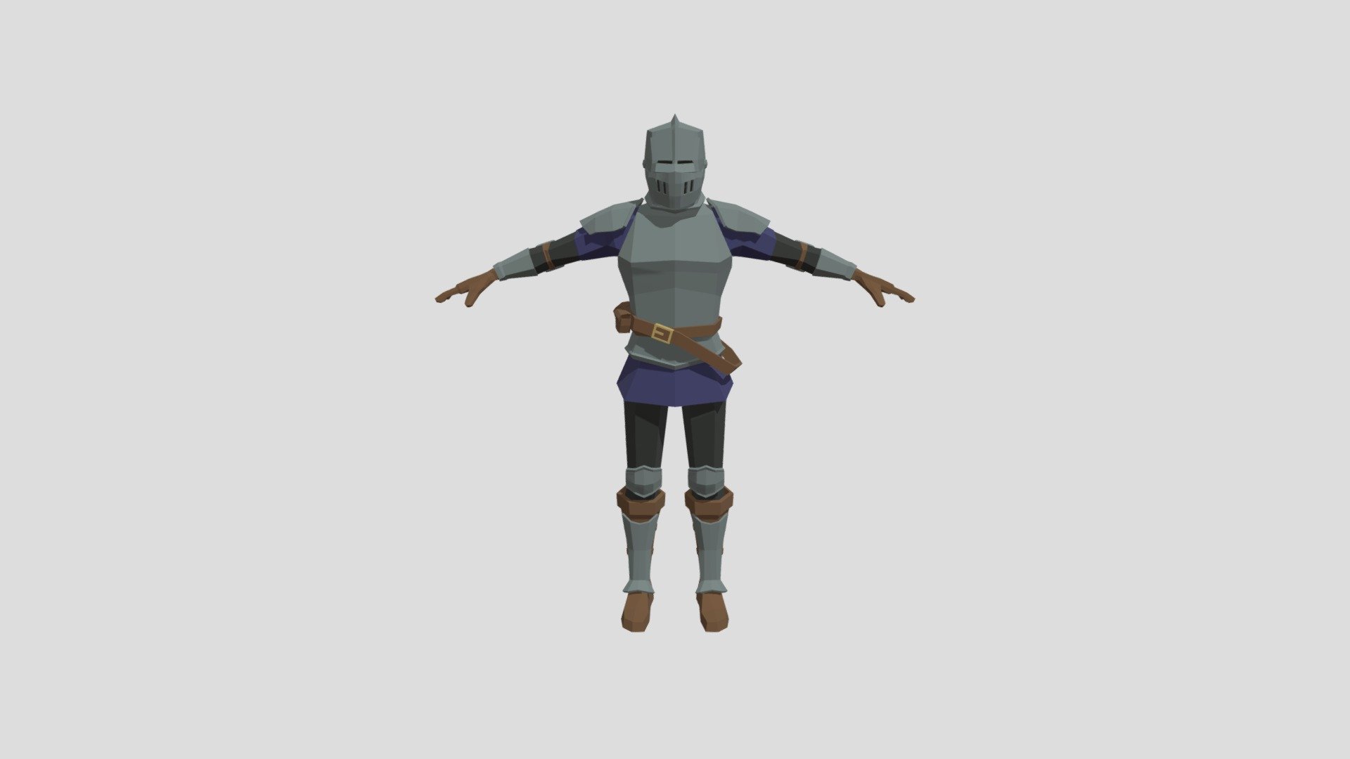 Low Poly Medieval Knight - 3D model by mmollica01 [f14df32] - Sketchfab