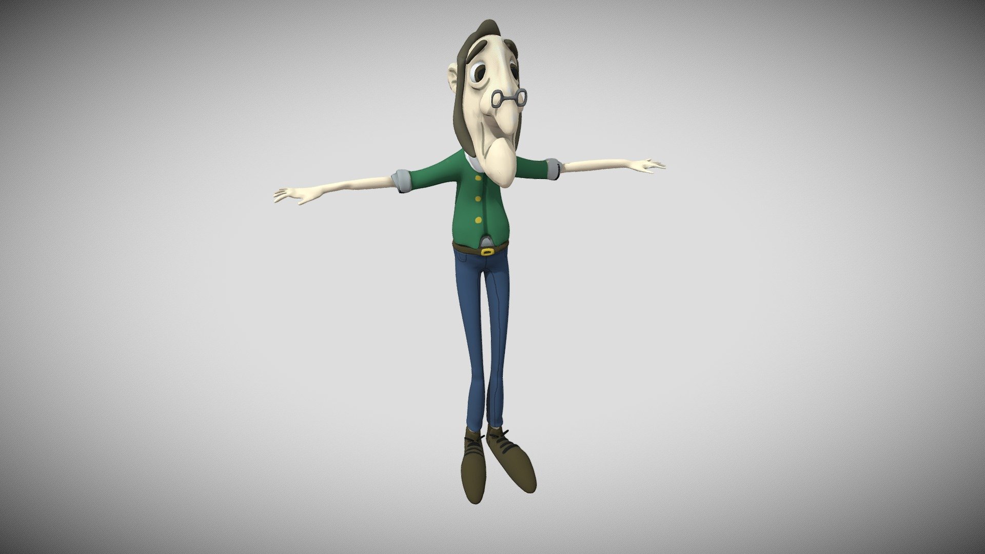 Character: Old Man - 3D model by KelvinRoux [f14ec84] - Sketchfab