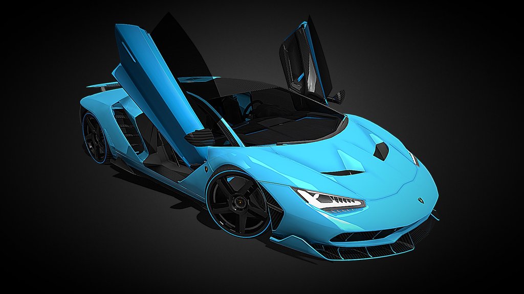 Lamborghini Centenario LP-770 Baby Blue SDC