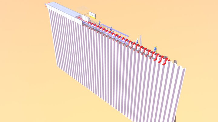 capping beam R.C. 3D Model