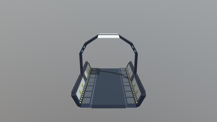 Sci-Fi Bridge 3D Model