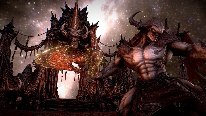 Abyssal Tyrant – Animated Demon Warlord 3D Model