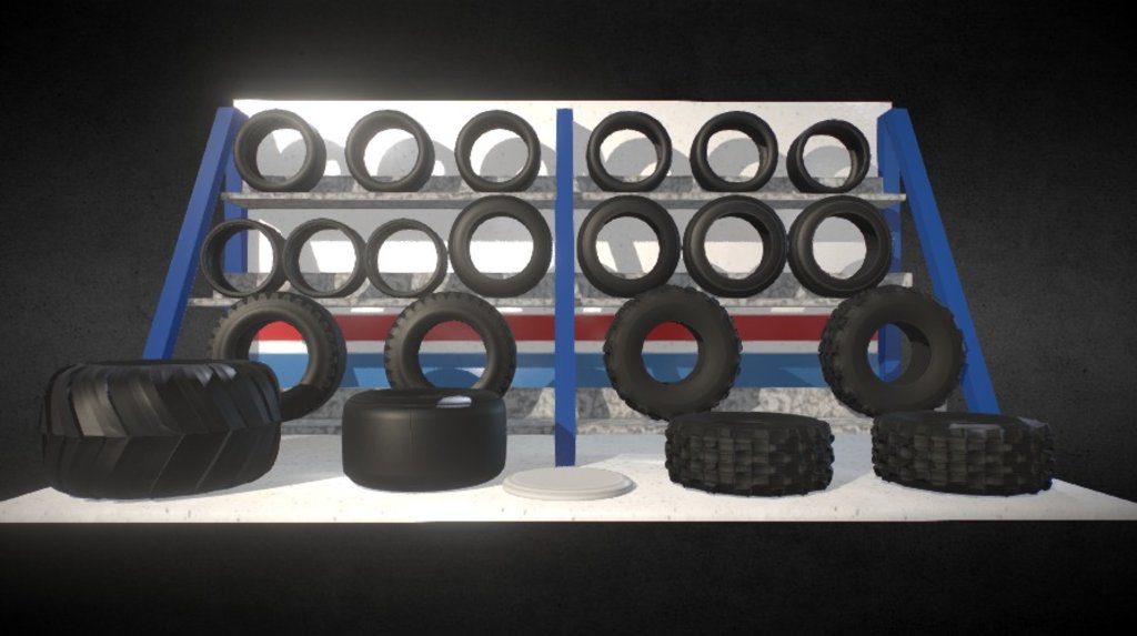Wheel pack V.1 Tires Unity Asset (Coming Soon)