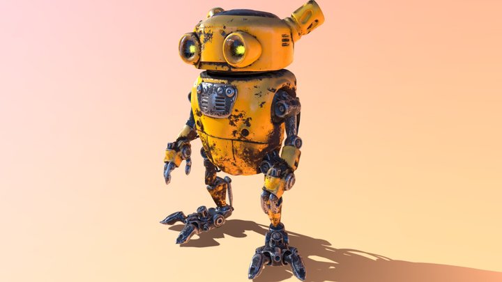 steampunk robot 3D Model