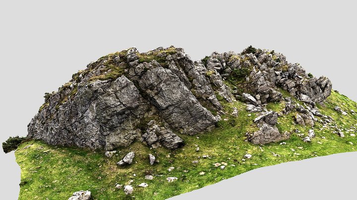 Rocky summit in Mondarrain 3D Model