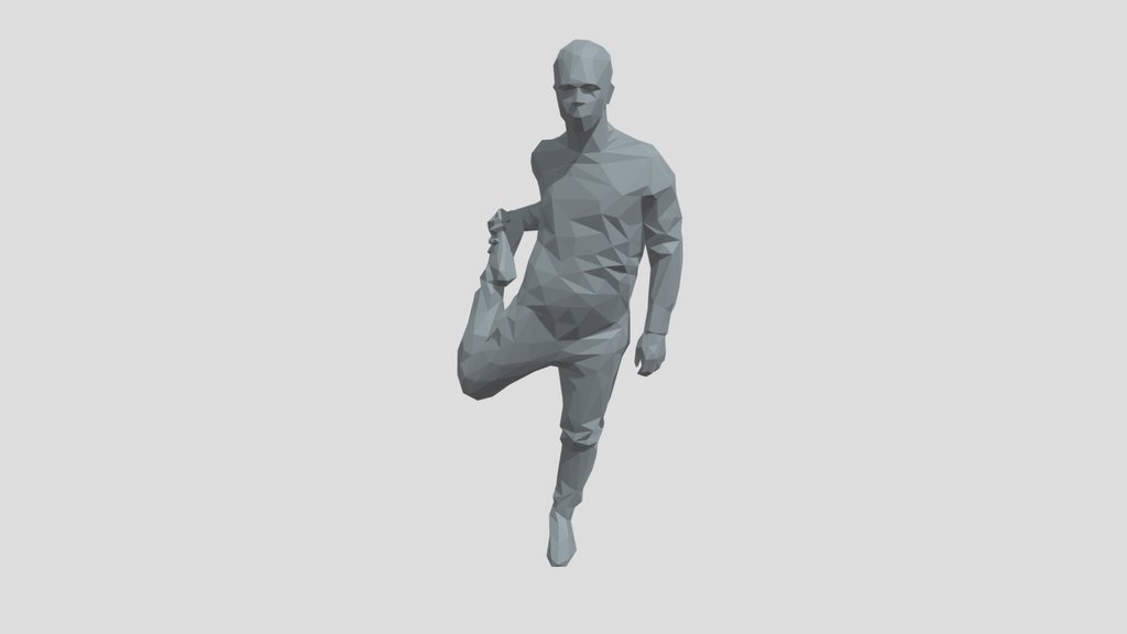 Lowpoly Male Sport Character