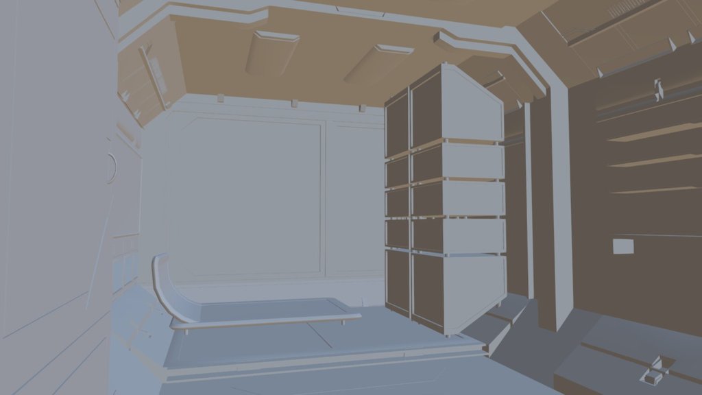 Space station room 3D model by maximus1988 [f154c1d] Sketchfab