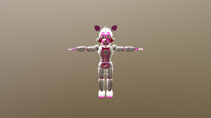 Fnaf-sister-location-funtime-foxy-v2 3D Model