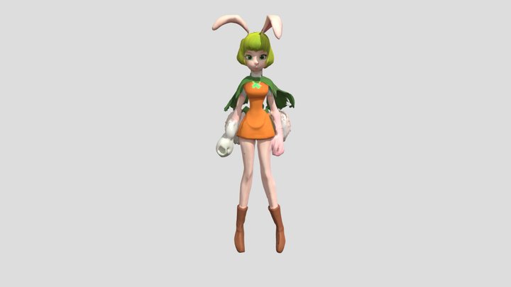 Carrot One Piece 3D Model