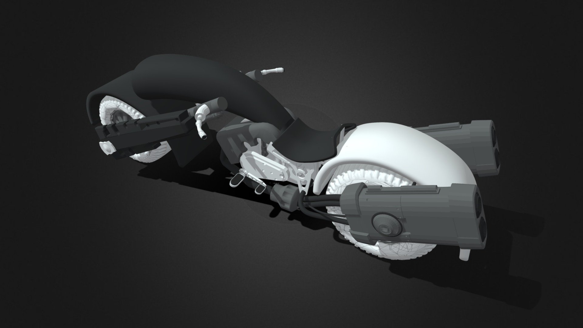 Sci- Fi Moto Bike Model