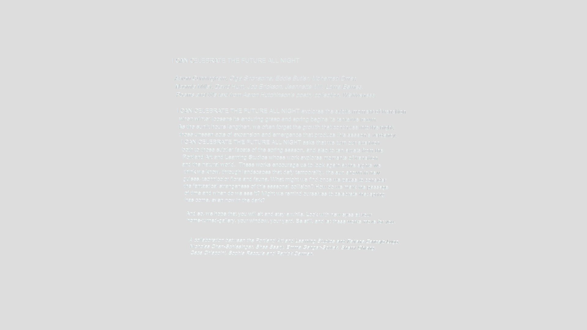 Gallery Text
