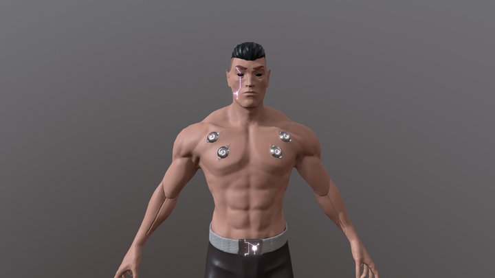 Sci Fi Character Low 3D Model