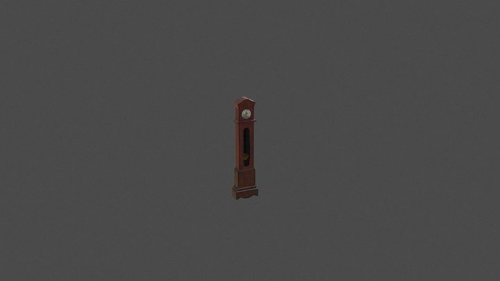 The Intriguing Grandfather Clock 3D Model
