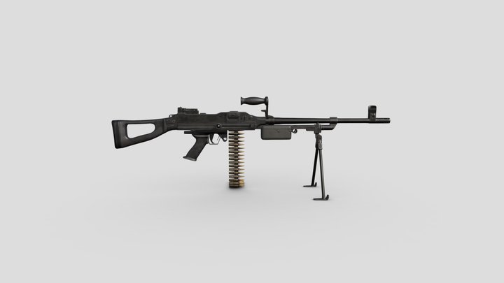 Vektor SS-77 - Low Poly - PBR 3D Model