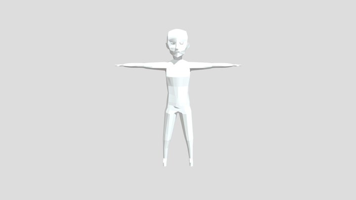 Low Poly Human-model #1 3D Model