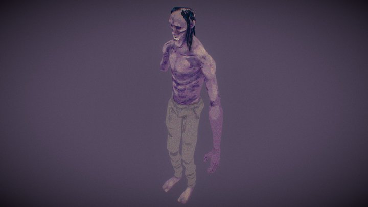 PS1 | Style Ugly Guy 3D Model