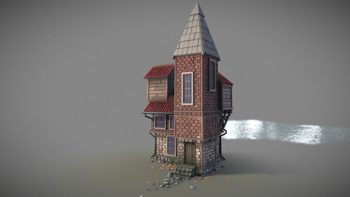 XYZ School [Daily 5/5] [House] 3D Model