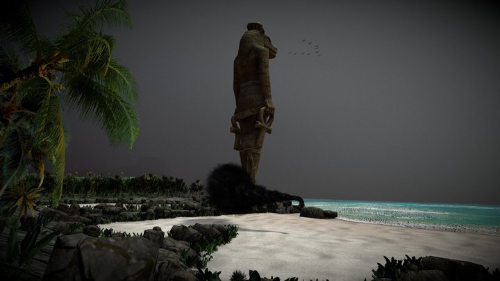 Lost (TV Series 2004–2010) Statue Of Taweret 3D Model
