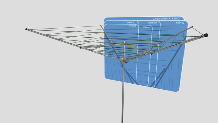 Breezecatcher clothesline TS4-140 scale 3D Model