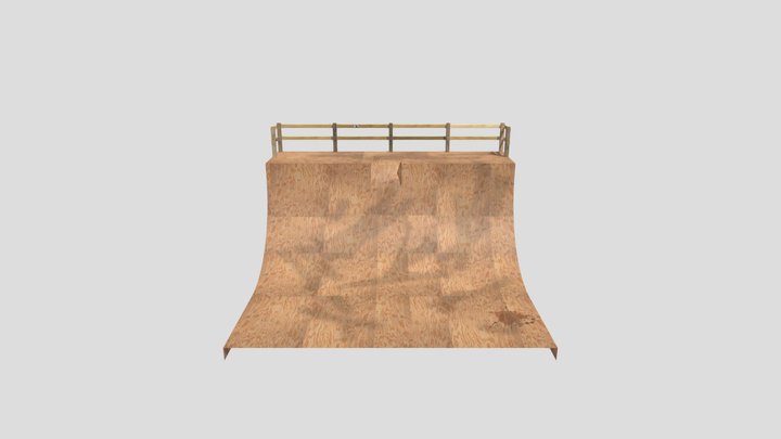 Textured Ramp 3D Model