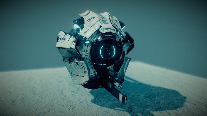 "Raptor Drone D-3" model 3D Model