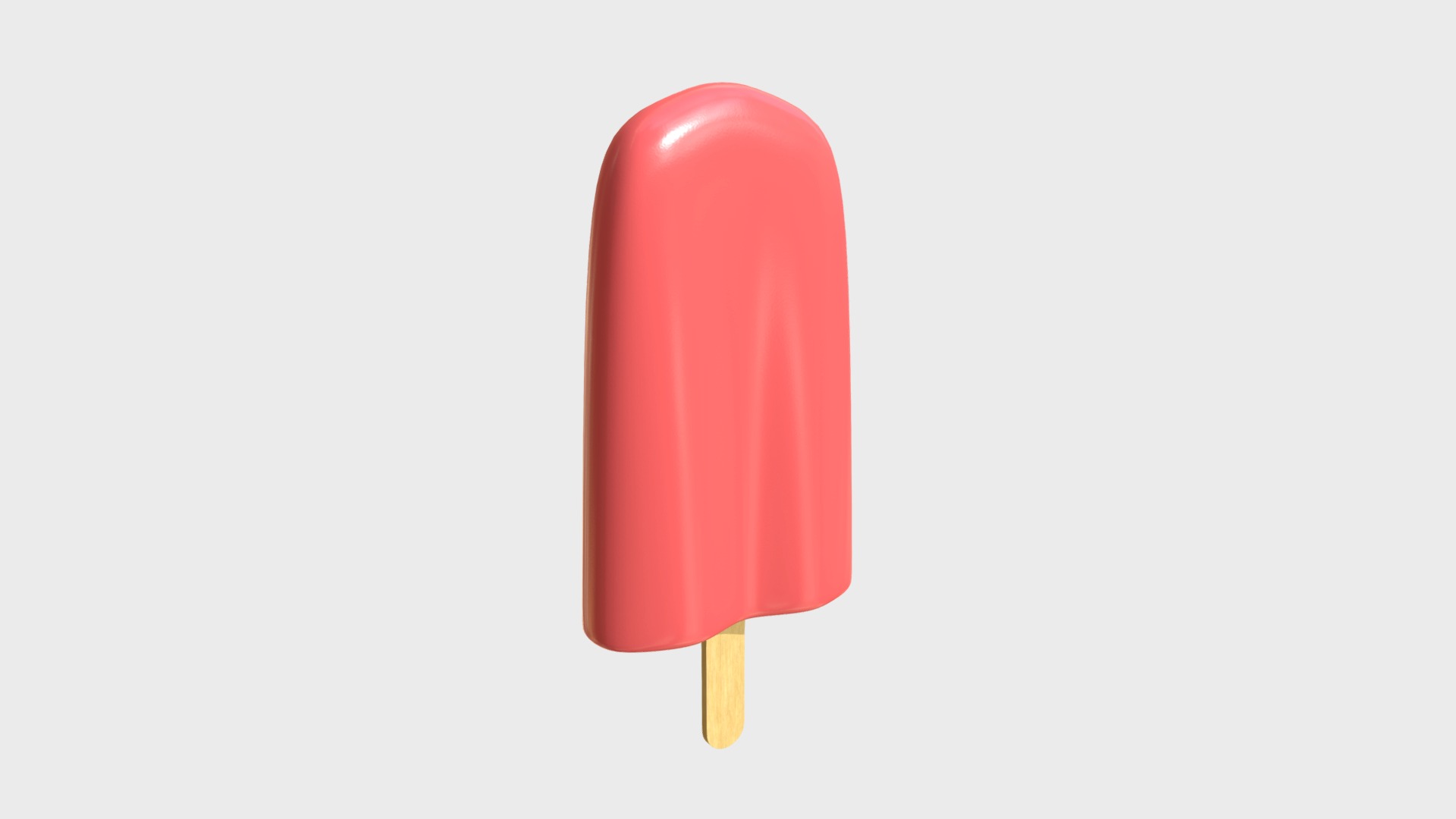 3D model Stylized ice pop - This is a 3D model of the Stylized ice pop. The 3D model is about shape.