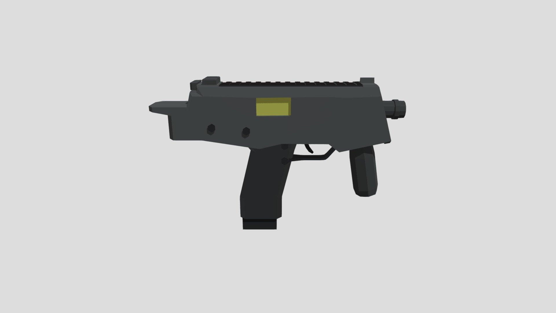 low poly MP9