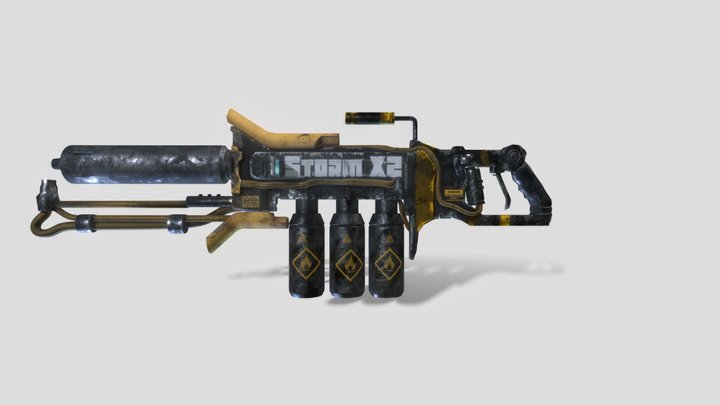 Sci fi Flamethrowe 3D Model