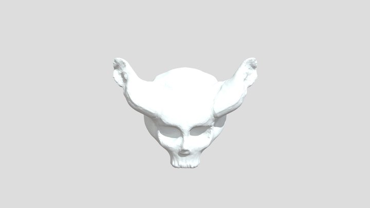 骷髅-牛角-skull 3D Model