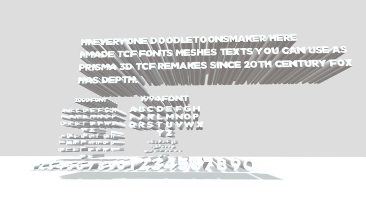TcfFontsMeshes2 3D Model