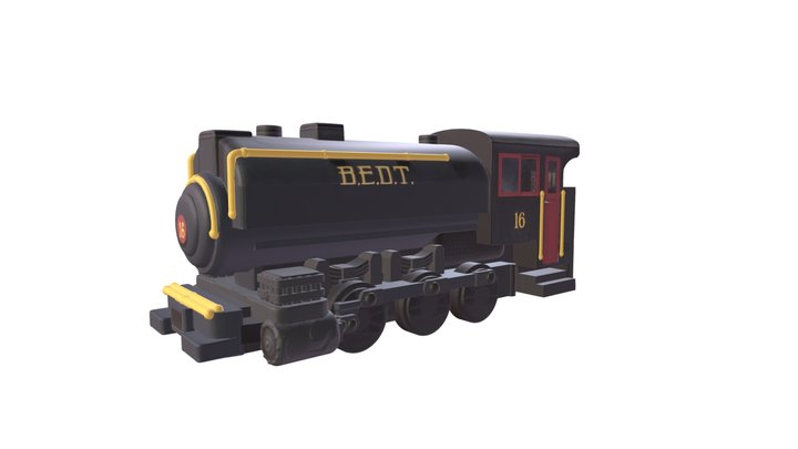 Railroad Musseum Train 3D Model
