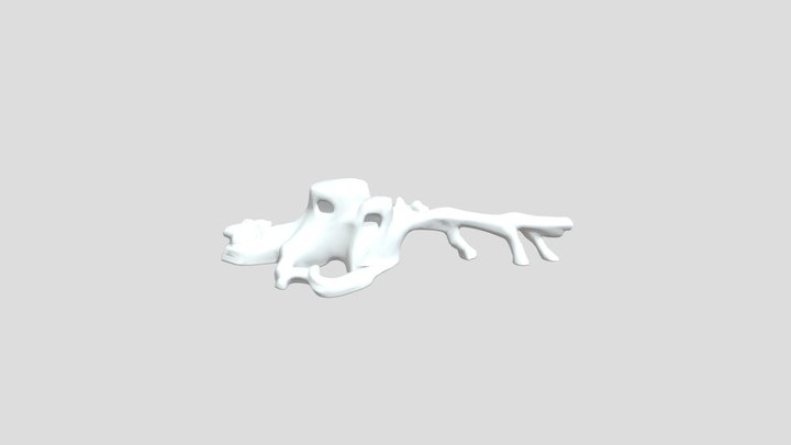 大树根垃圾桶 3D Model