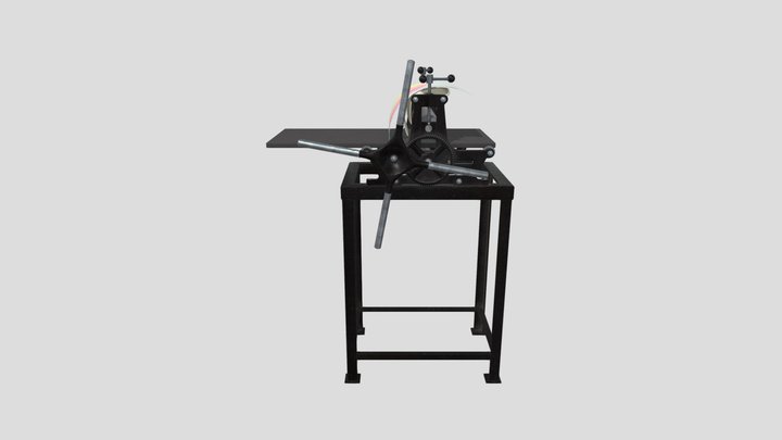 Printing Press 3D Model