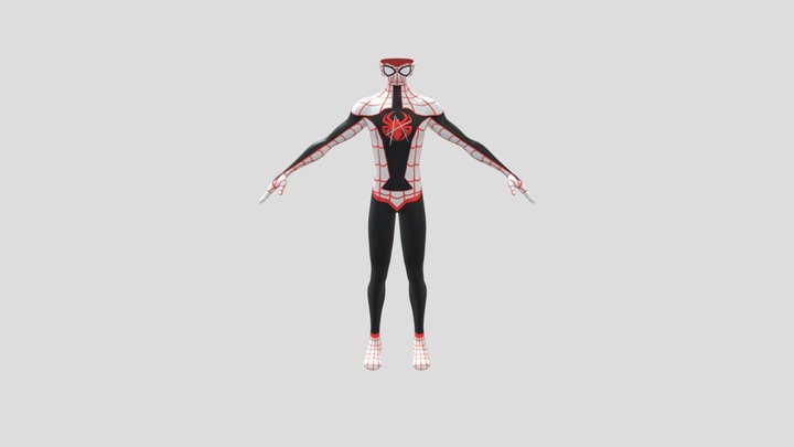 SpiderSuit Texture 3D Model