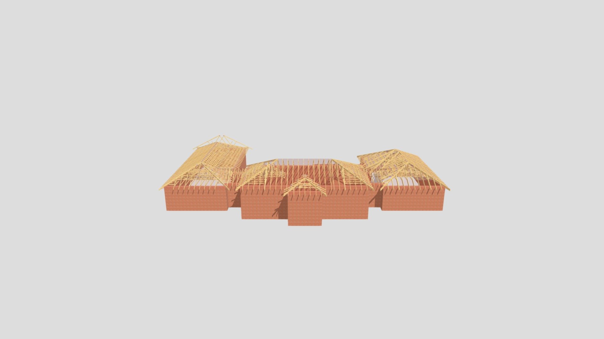 Hipped roof with raised tie roof