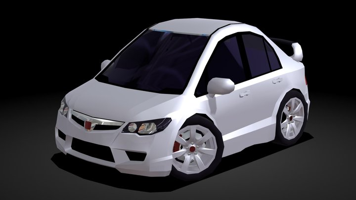 2008 Honda Civic Type R FD2 3D Model