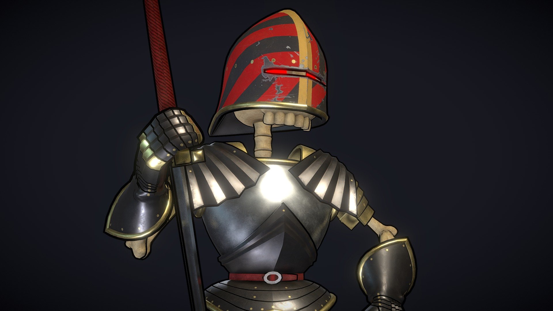 Skeleton Knight - 3D model by Morejo [f16656c] - Sketchfab
