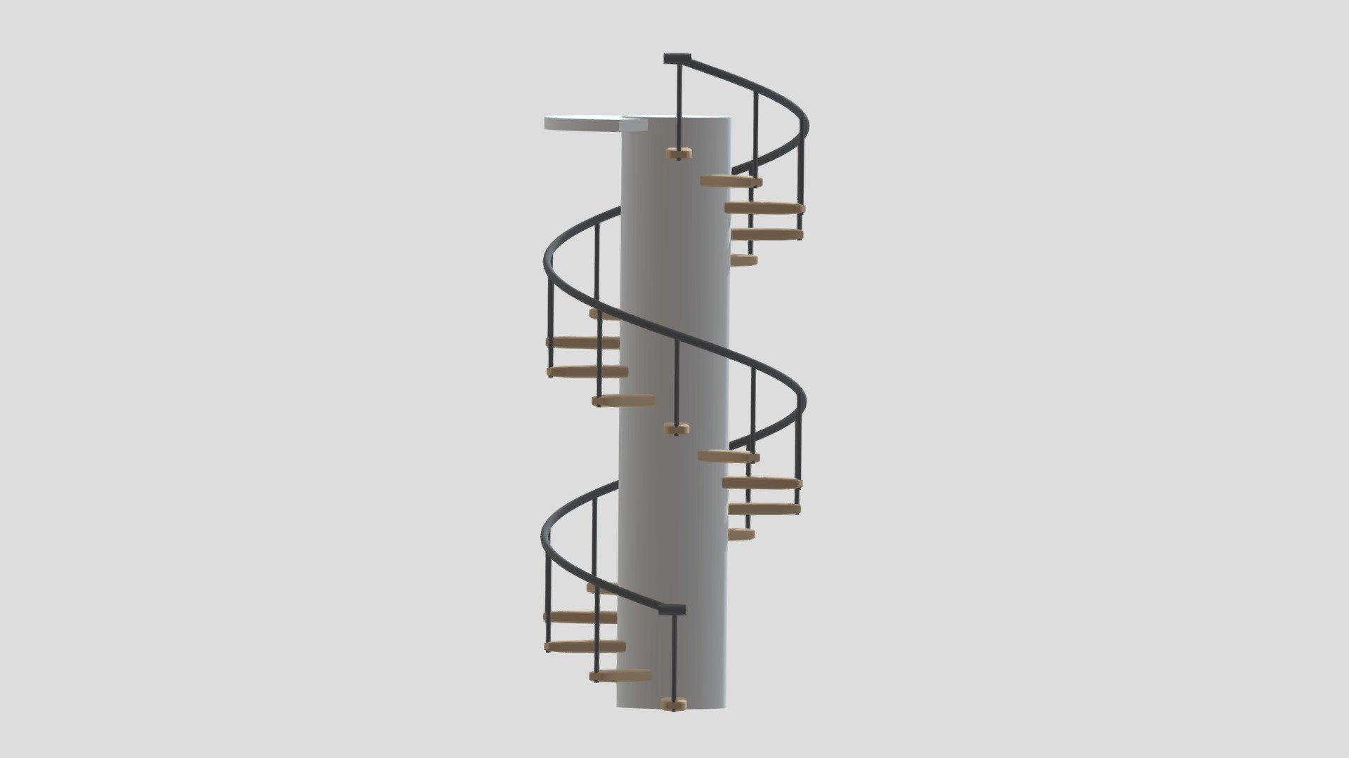 Spiral Stairs Download Free 3D model by Admiora 3D (admiora