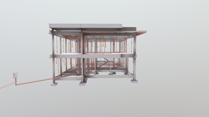 RESIDÊNCIA UNIFAMILIAR PROJ ELÉTRICO - CG -  PB 3D Model