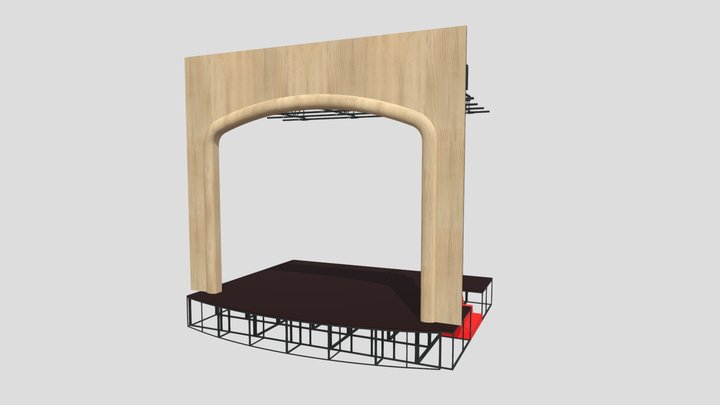Сценический комплекс 3D Model