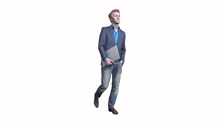 Business Walking 3D Model