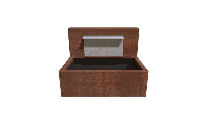 Fontaine Lame d'eau 110 x 75 x 80 cm 3D Model
