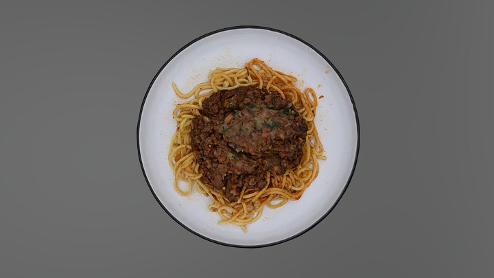Spaghetti Bolognese 3D Model