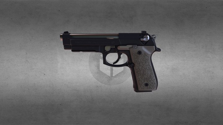 M9_Handgun 3D Model