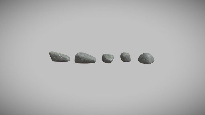 Stylized Rocks 3D Model