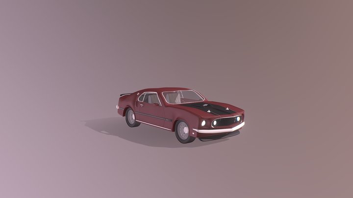 Ford Mustang Mach 1 (free model) 3D Model