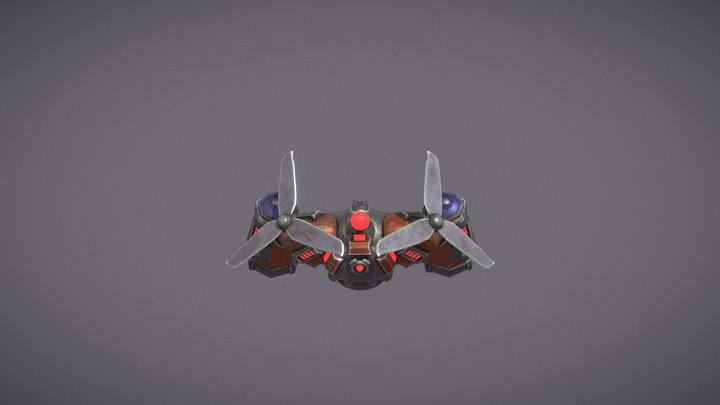 Flying Grunt Robot 3D Model