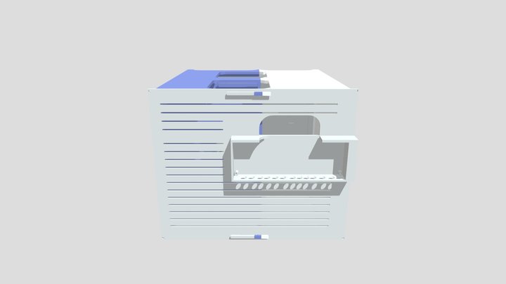 ITX NAS 4bay 3D Model